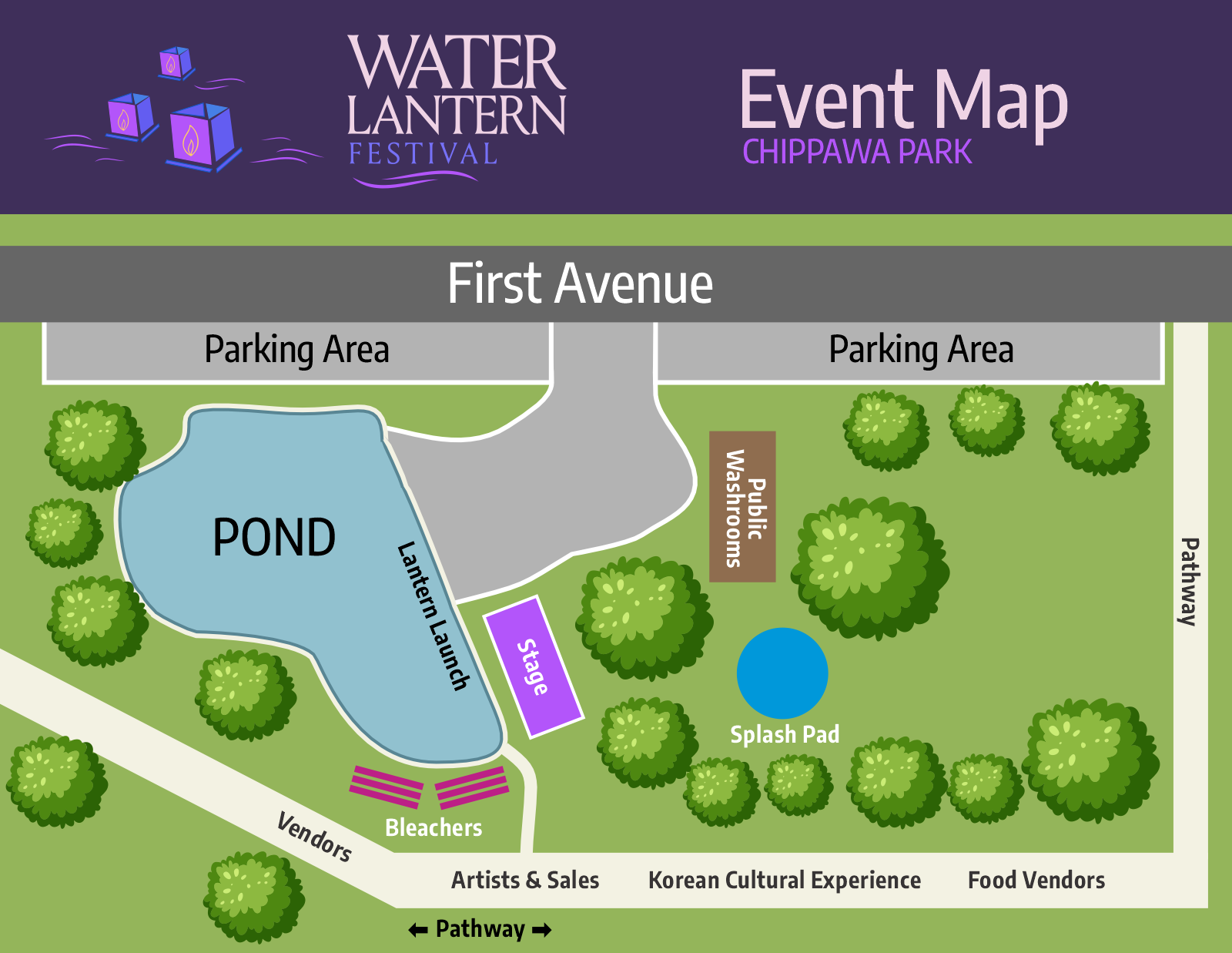 Water Lantern Event Map 2026